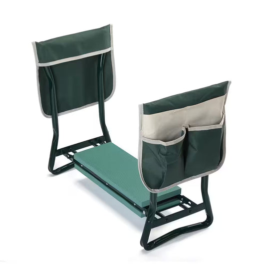 Garden Kneeler and Seat Bench with 2 Tool Pouches